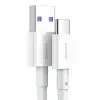 Baseus Superior Series USB-A naar USB-C kabel, 66W snelladen, 2m, wit