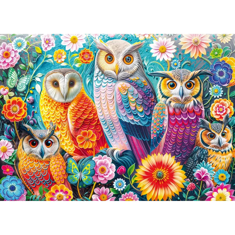 Schmidt Spiele uilen en bloemen 1000 stukjes puzzel