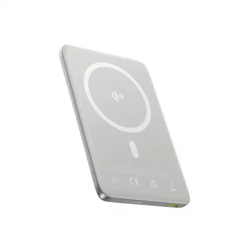 Baseus PicoGo AM41 10000mAh 27W Qi2 MagSafe-compatibele powerbank met 30cm USB-C-kabel - titanium