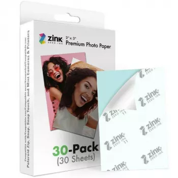 ZINK Premium fotopapier 2x3 30 vel - glanzend met kleeflaag voor Zero-Ink-printers
