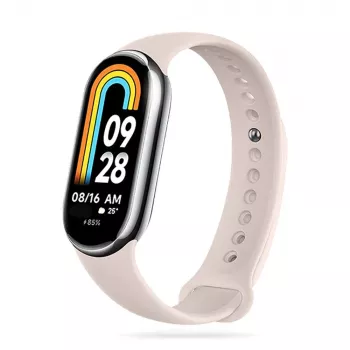 TECH-PROTECT ICONBAND siliconen vervangband voor Xiaomi Smart Band 8 / 8 NFC, beige
