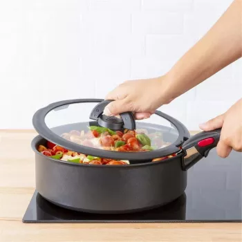 TEFAL Ingenio 16 cm deksel van gehard glas met opvouwbare knop L9846153