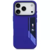 BMW M siliconenhoesje met verticaal logo en MagSafe voor iPhone 17 Pro – navy