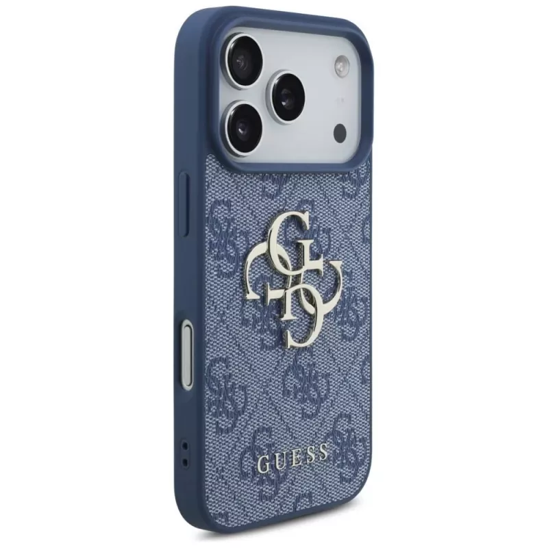 GUESS 4G Big Logo hard case voor Apple iPhone 17 Pro / 18 Pro - blauw