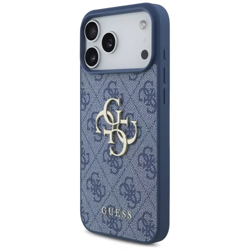 Guess 4G Big Logo hoesje voor iPhone 17 Pro Max / 18 Pro Max - blauw