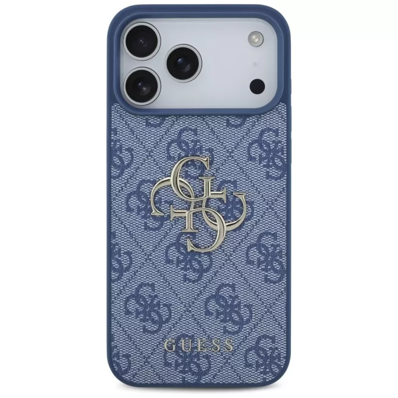 Guess 4G Big Logo hoesje voor iPhone 17 Pro Max / 18 Pro Max - blauw