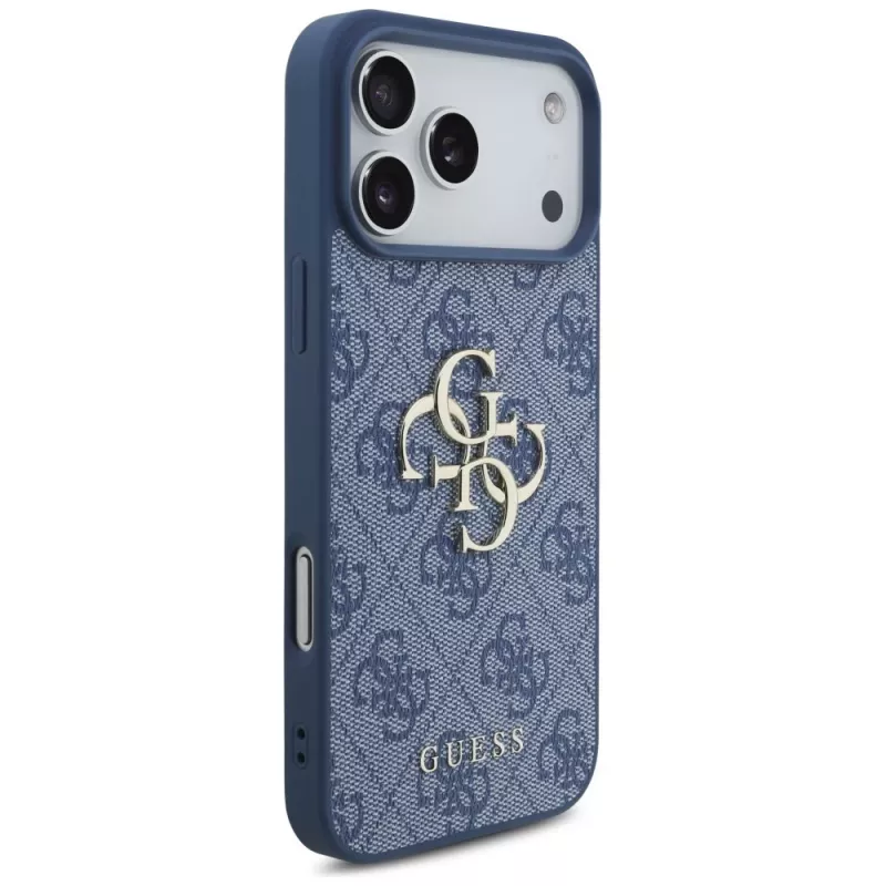 Guess 4G Big Logo hoesje voor iPhone 17 Pro Max / 18 Pro Max - blauw
