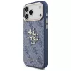 Guess 4G Big Classic Logo hoesje voor iPhone 18 Pro Max / 17 Pro Max, blauw & goud