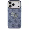 Guess 4G Big Classic Logo hoesje voor iPhone 18 Pro Max / 17 Pro Max, blauw & goud