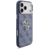 Guess 4G Big Classic Logo hoesje voor iPhone 18 Pro Max / 17 Pro Max, blauw & goud
