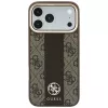 Guess 4G Stripe Round and Classic Logos MagSafe-hoesje voor iPhone 18 Pro / 17 Pro - bruin