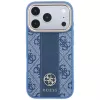 Guess 4G Stripe Round Classic Logos MagSafe-hoesje voor iPhone 18 Pro Max / 17 Pro Max - blauw