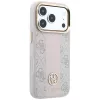 Guess 4G Stripe Round & Classic Logos MagSafe-hoesje voor iPhone 18 Pro / 17 Pro - roze