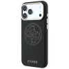 Guess Perforated 4G Gold Logo MagSafe-hoesje voor iPhone 18 Pro / 17 Pro, zwart