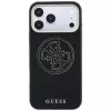 Guess Perforated 4G Gold Logo MagSafe-hoesje voor iPhone 18 Pro / 17 Pro, zwart