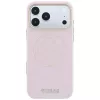Guess Perforated 4G Gold Logo MagSafe-hoesje voor iPhone 18 Pro Max / 17 Pro Max - roze