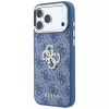 GUESS 4G & Big Strass Logo hard case voor iPhone 18 Pro / 17 Pro - blauw