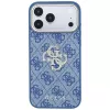 GUESS 4G & Big Strass Logo hard case voor iPhone 18 Pro / 17 Pro - blauw