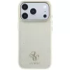 Guess Stripe Peony 4G Logo MagSafe-hoesje voor iPhone 18 Pro Max / 17 Pro Max - beige