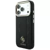Guess Stripe Peony 4G Logo MagSafe-hoesje voor iPhone 18 Pro Max / 17 Pro Max - zwart