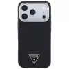 Guess Kevlar Triangle Logo MagSafe-hoesje voor iPhone 17 Pro / 18 Pro - zwart