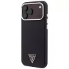 Guess Kevlar Triangle Logo MagSafe-hoesje voor iPhone 17 Pro / 18 Pro - bordeauxrood