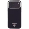 Guess Kevlar Triangle Logo MagSafe-hoesje voor iPhone 17 Pro / 18 Pro - bordeauxrood