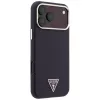 Guess Kevlar Triangle Logo MagSafe-hoesje voor iPhone 17 Pro / 18 Pro - bordeauxrood