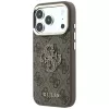 Guess 4G & Big Resin Logo hoesje voor iPhone 17 Pro Max / 18 Pro Max - bruin