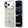 Guess Peony 4G Small Logo MagSafe-hoesje voor iPhone 18 Pro / 17 Pro - beige