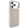 Guess Saffiano Peony & Ring MagSafe-hoesje voor iPhone 18 Pro / 17 Pro - roze
