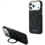 Guess Ring Stand 360 4G Classic Logo MagSafe-hoesje voor iPhone 18 Pro Max / 17 Pro Max - zwart