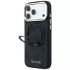 Guess Ring Stand 360 4G Classic Logo MagSafe-hoesje voor iPhone 18 Pro Max / 17 Pro Max - zwart