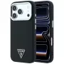 Guess Grained Triangle Logo MagSafe-hoesje voor iPhone 17 Pro / 18 Pro - zwart