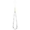 GUESS IML Flowers Allover Electroplated MagSafe-hoesje met parelband voor iPhone 18 Pro / 17 Pro - wit
