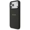 Guess Grained Gold Ring MagSafe-hoesje voor Apple iPhone 18 Pro Max / 17 Pro Max, zwart