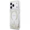 Guess Resin Bottom Glitter MagSafe-hoesje voor iPhone 18 Pro / 17 Pro, goud