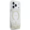 Guess Resin Bottom Glitter MagSafe-hoesje voor iPhone 18 Pro / 17 Pro, goud
