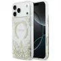 Guess Resin Bottom Glitter MagSafe-hoesje voor iPhone 18 Pro Max / 17 Pro Max, goud