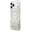 Guess Resin Bottom Glitter MagSafe-hoesje voor iPhone 18 Pro Max / 17 Pro Max, goud