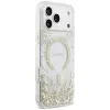 Guess Resin Bottom Glitter MagSafe-hoesje voor iPhone 18 Pro Max / 17 Pro Max, goud