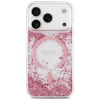 Guess Resin Bottom Glitter MagSafe-hoesje voor Apple iPhone 18 Pro / 17 Pro, roze