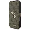 Guess Book 4G Metal Logo hoesje voor Apple iPhone 18 Pro / 17 Pro – bruin