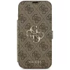 Guess Book 4G Metal Logo foliohoesje voor iPhone 18 Pro Max / 17 Pro Max - bruin