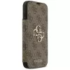 Guess Book 4G Metal Logo foliohoesje voor iPhone 18 Pro Max / 17 Pro Max - bruin