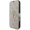 Guess Book 4G Metal Logo foliohoesje voor iPhone 16 Pro / 17 Pro - roze