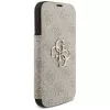 Guess Book 4G Metal Logo foliohoesje voor iPhone 16 Pro / 17 Pro - roze