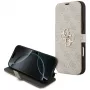 GUESS Book 4G Metal Logo foliohoesje voor iPhone 18 Pro Max / 17 Pro Max - roze