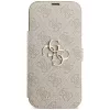 GUESS Book 4G Metal Logo foliohoesje voor iPhone 18 Pro Max / 17 Pro Max - roze