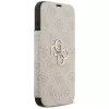 GUESS Book 4G Metal Logo foliohoesje voor iPhone 18 Pro Max / 17 Pro Max - roze
